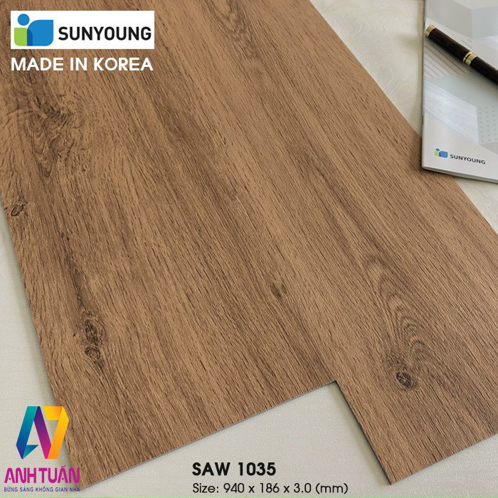 Sàn Vinyl Dán Keo SAW1035, Sàn Vinyl giá rẻ tại hà nội