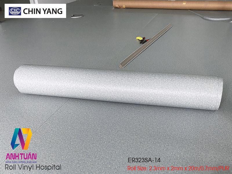 SÀN NHỰA CUỘN, SÀN VINYL KHÁNG KHUẨN 2.3MM