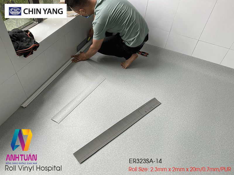 Sàn Vinyl Kháng Khuẩn ER323SA-14, Sàn Vinyl Kháng Khuẩn